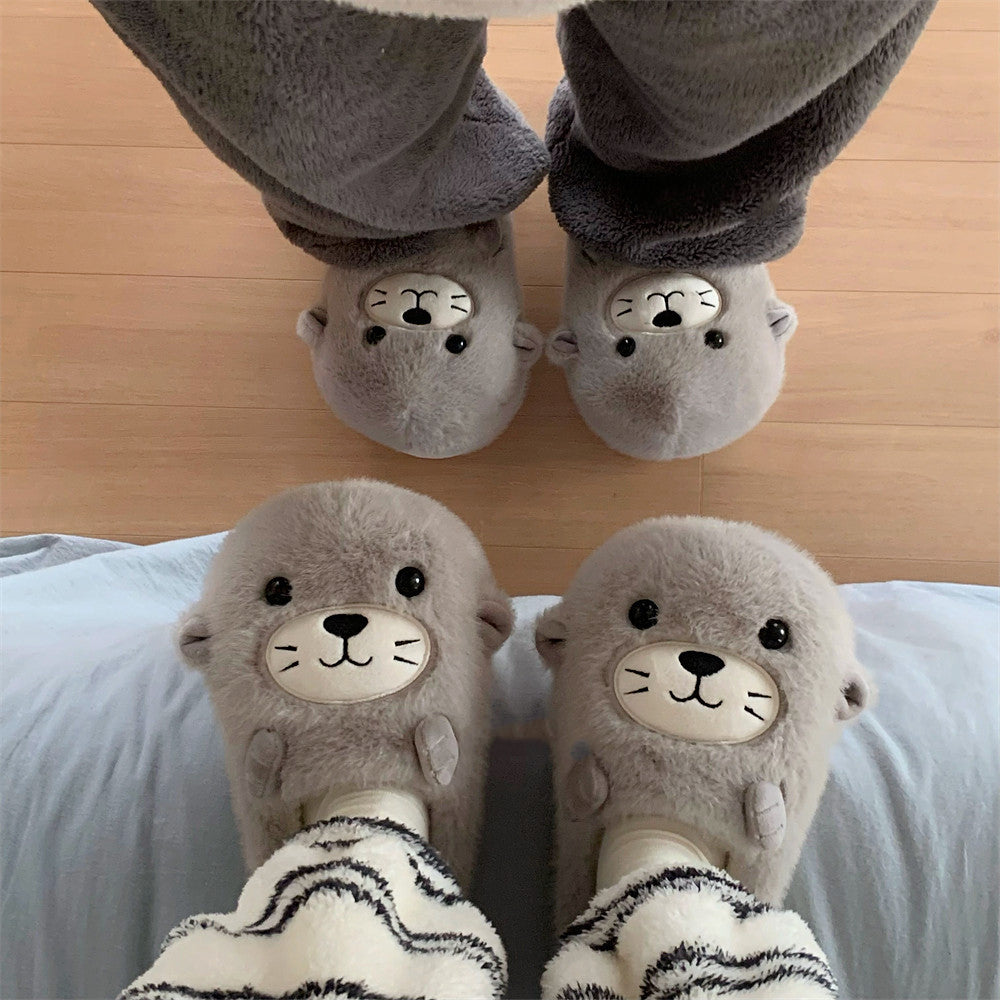 Autumn/Winter Cute Cartoon Seal Slippers