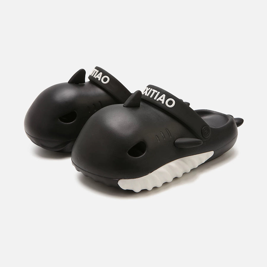 Summer Slightly Low Arch Cute Cartoon Shark Clogs