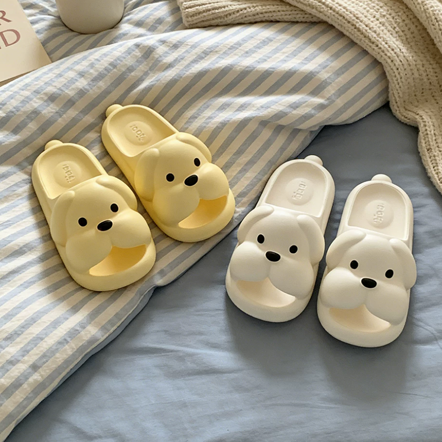 Summer Slightly Low Arch Cute Cartoon Droopy-ear Dog Slides