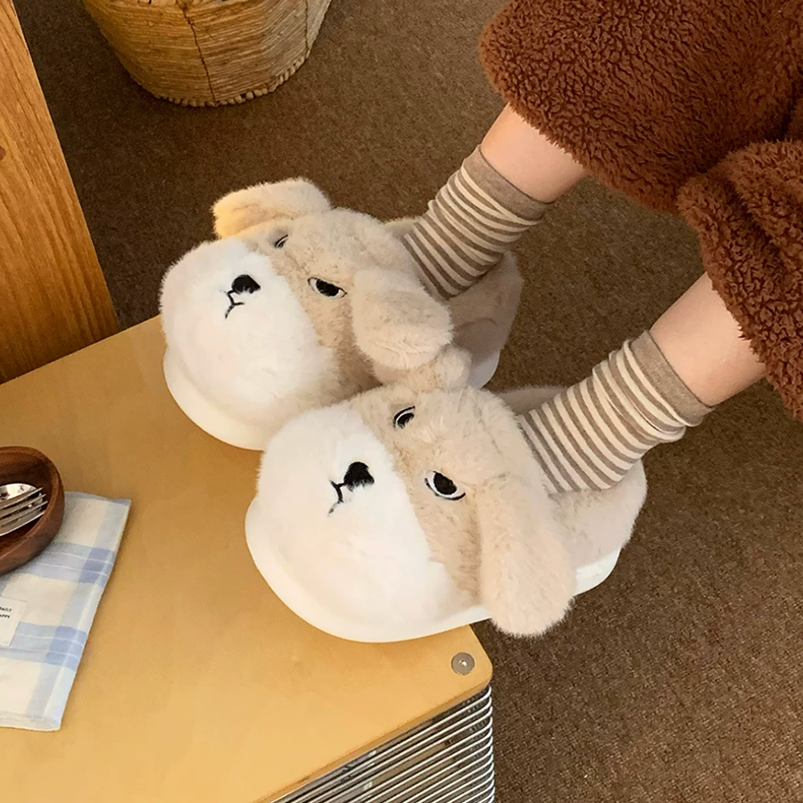 Autumn/Winter Cute Dog Slippers