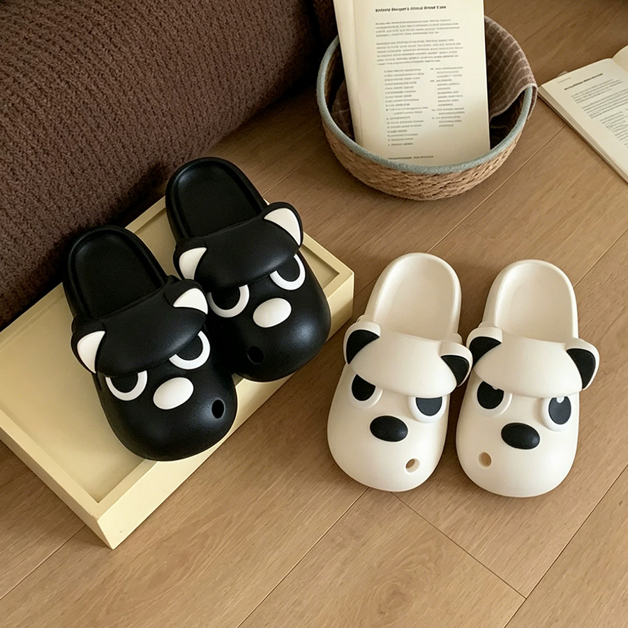 Summer Slightly Low Arch Cute Cartoon Angry Little Dog Clogs