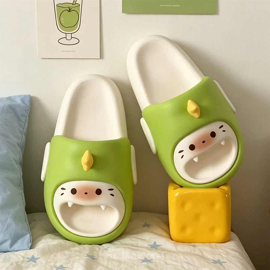 Summer Slightly Low Arch Cute Cartoon 3D Star Cat Slides