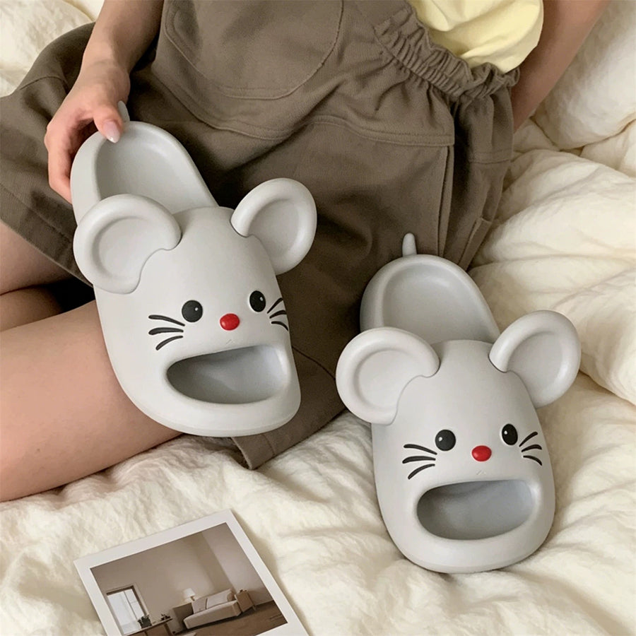 Summer Slightly Low Arch Cute Cartoon Mouse Slides