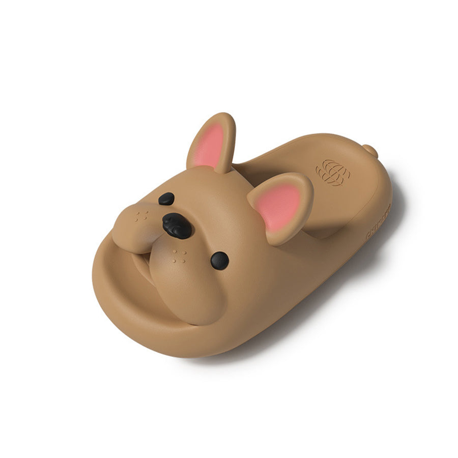 Summer Cute Cartoon Frenchie Slides Dog Slippers