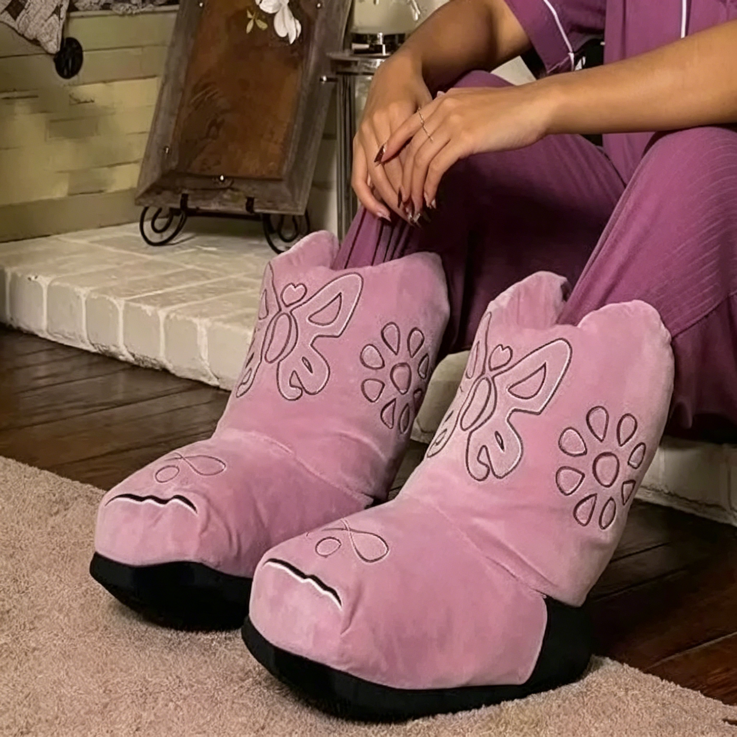 Autumn/Winter Western Cowboy Boot Slippers