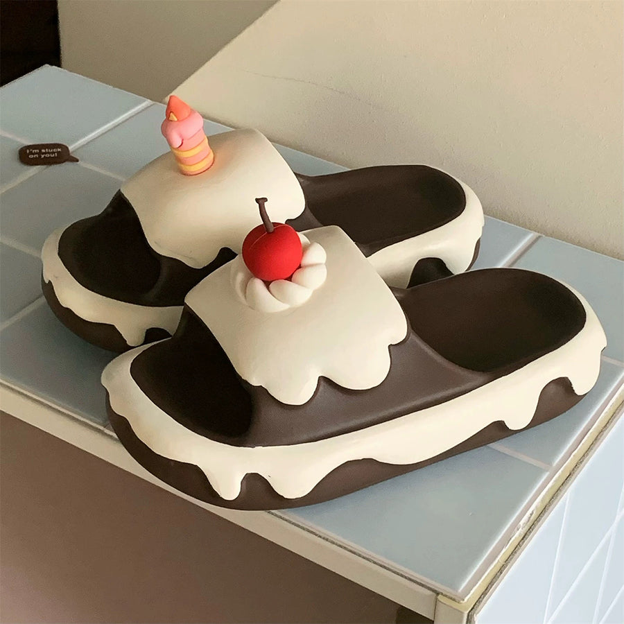 Summer Cute Cartoon Birthday Cake Slides