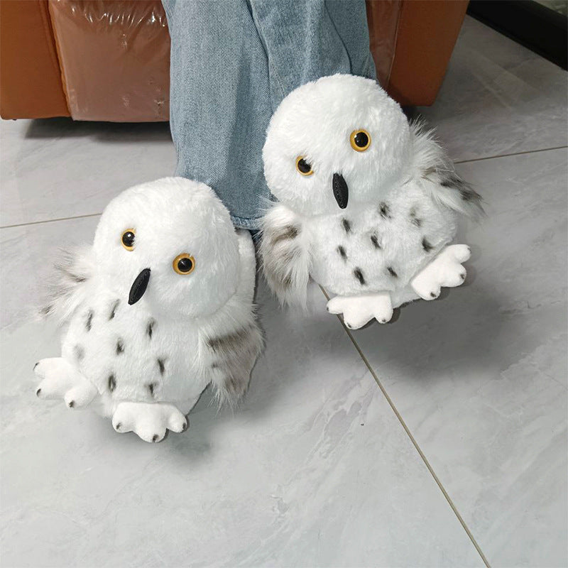 Autumn/Winter Cute Cartoon Owl Slippers
