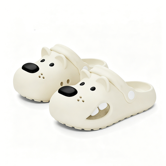 Summer Cute Cartoon West Highland White Terrier Dog Clogs