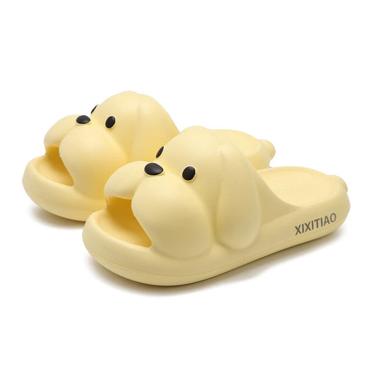Summer Slightly Low Arch Cute Cartoon Droopy-ear Dog Slides