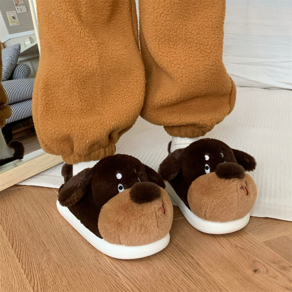 Autumn/Winter Cute Cartoon Dog Slippers