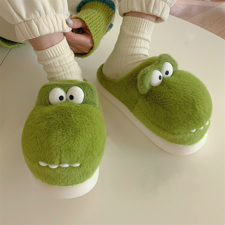 Autumn/Winter Cute Crocodile Slippers For Women