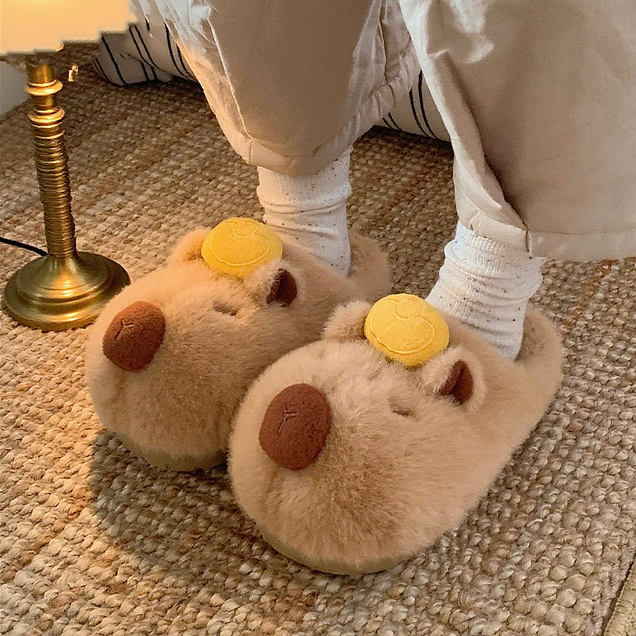 Autumn/Winter Cute Capybara Slippers