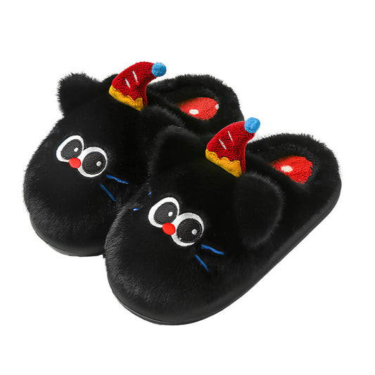Autumn/Winter Cute Cartoon Cat Slippers