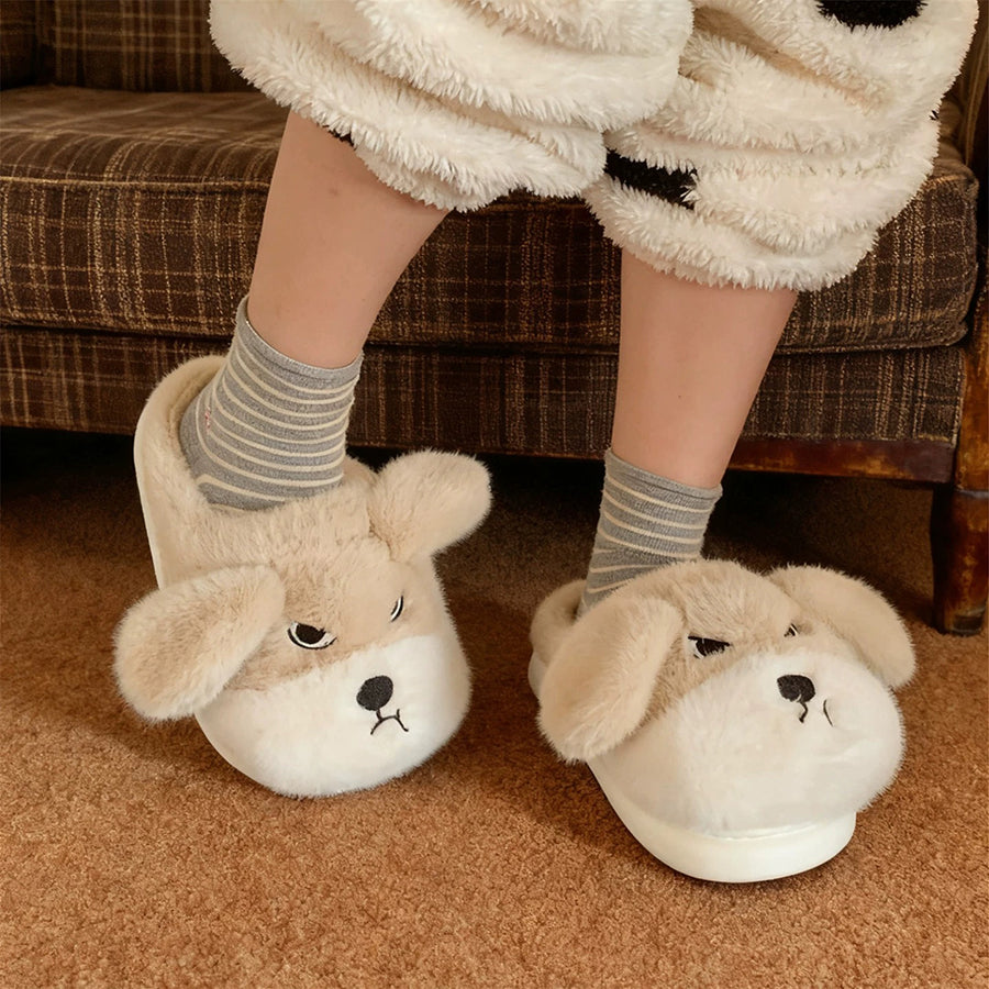 Autumn/Winter Cute Dog Slippers