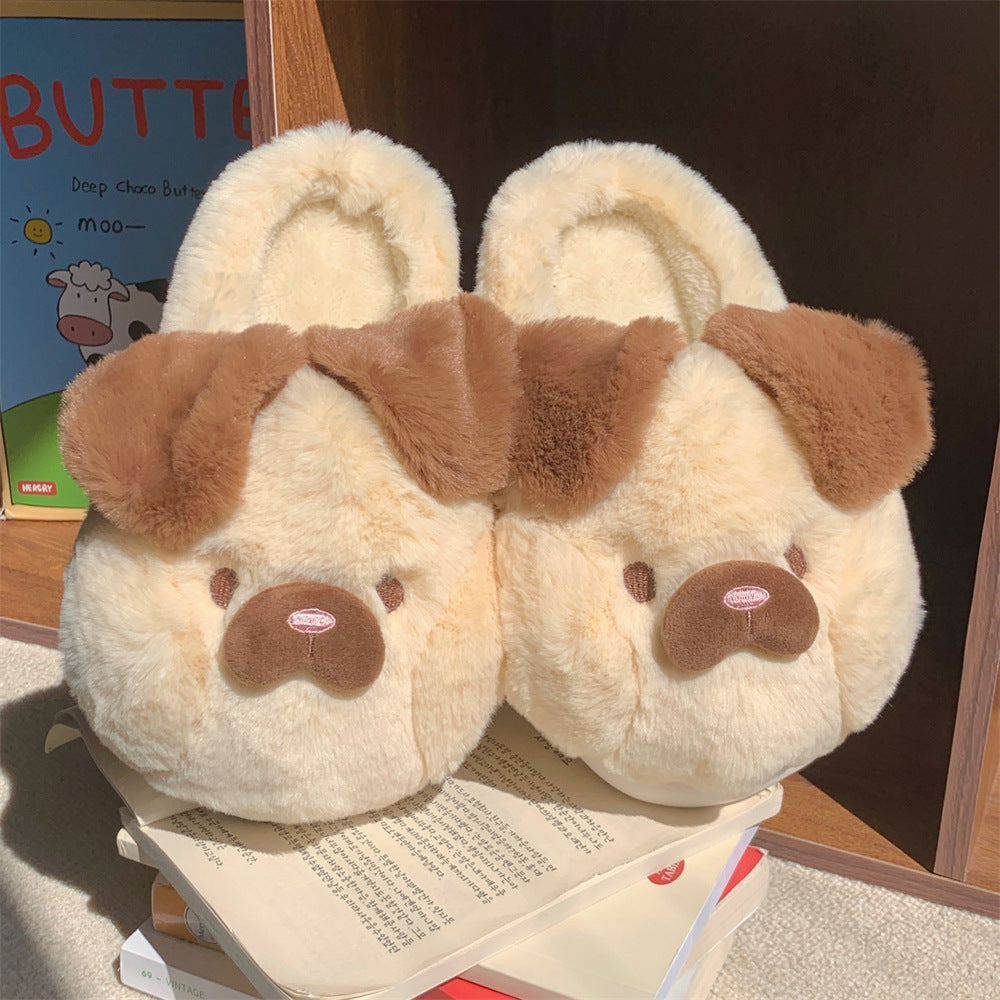 Autumn/Winter Cute Cartoon Dog Slippers