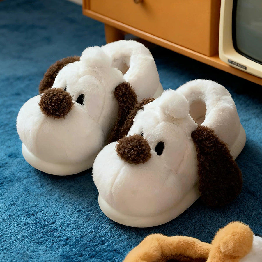 Autumn/Winter Cute Cartoon Dog Slippers