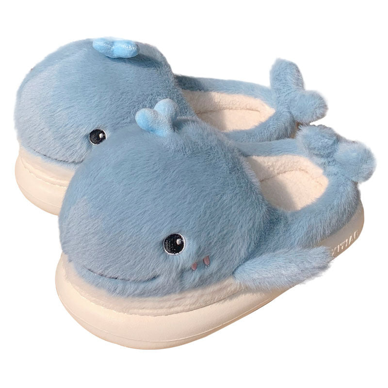 Autumn/Winter Cute Little Whale Slippers For Women