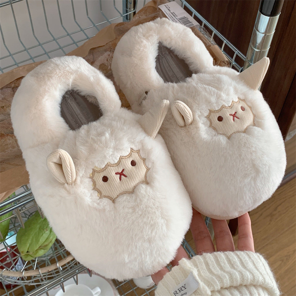 Autumn/Winter Cute Sheep Slippers For Women