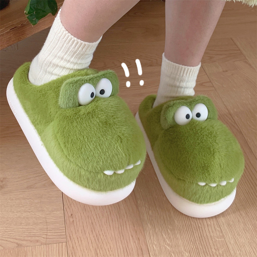 Autumn/Winter Cute Crocodile Slippers For Women