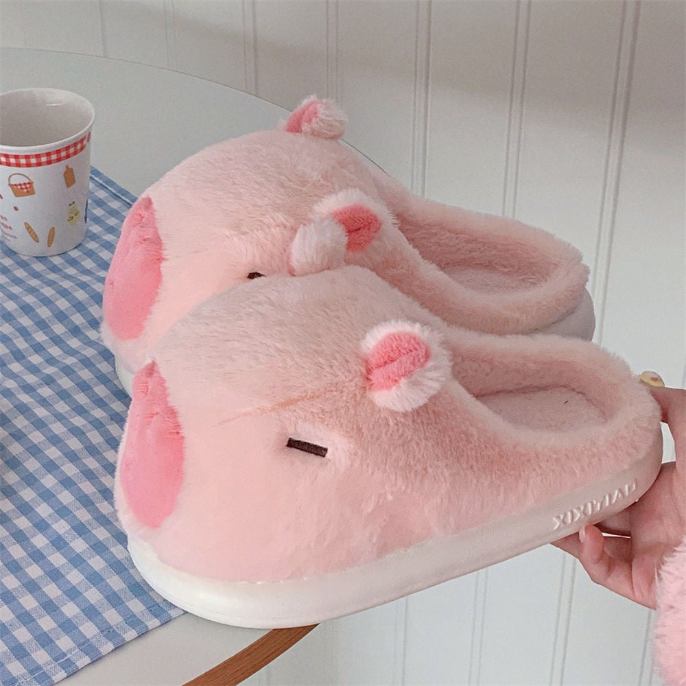 Autumn/Winter Cute Cartoon Capybara Slippers