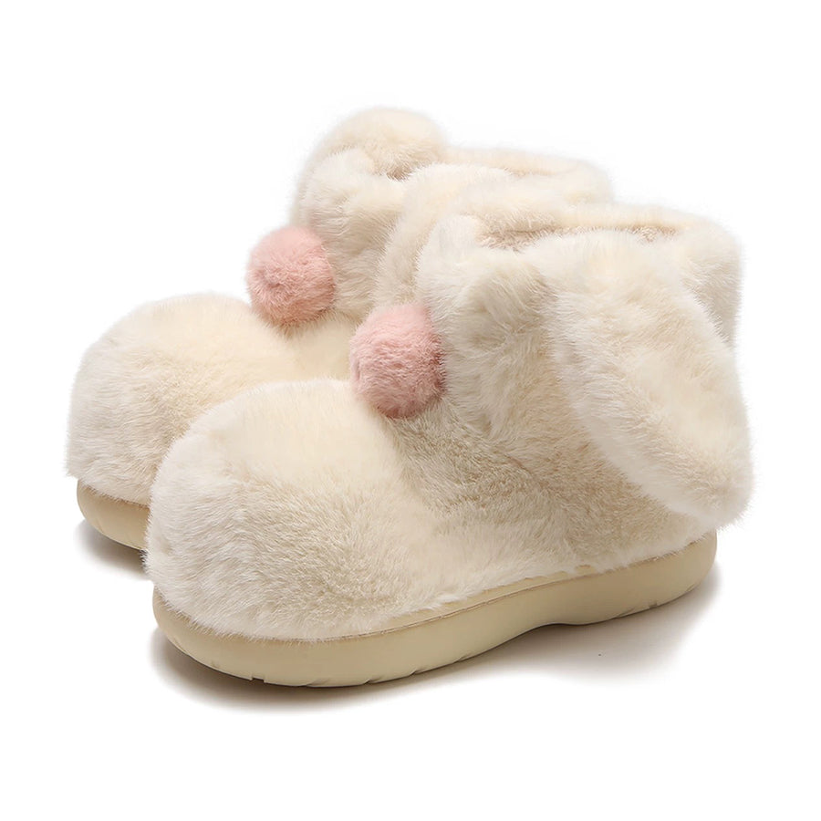 Autumn/Winter Cute Cartoon Bunny Ears Slippers Boots