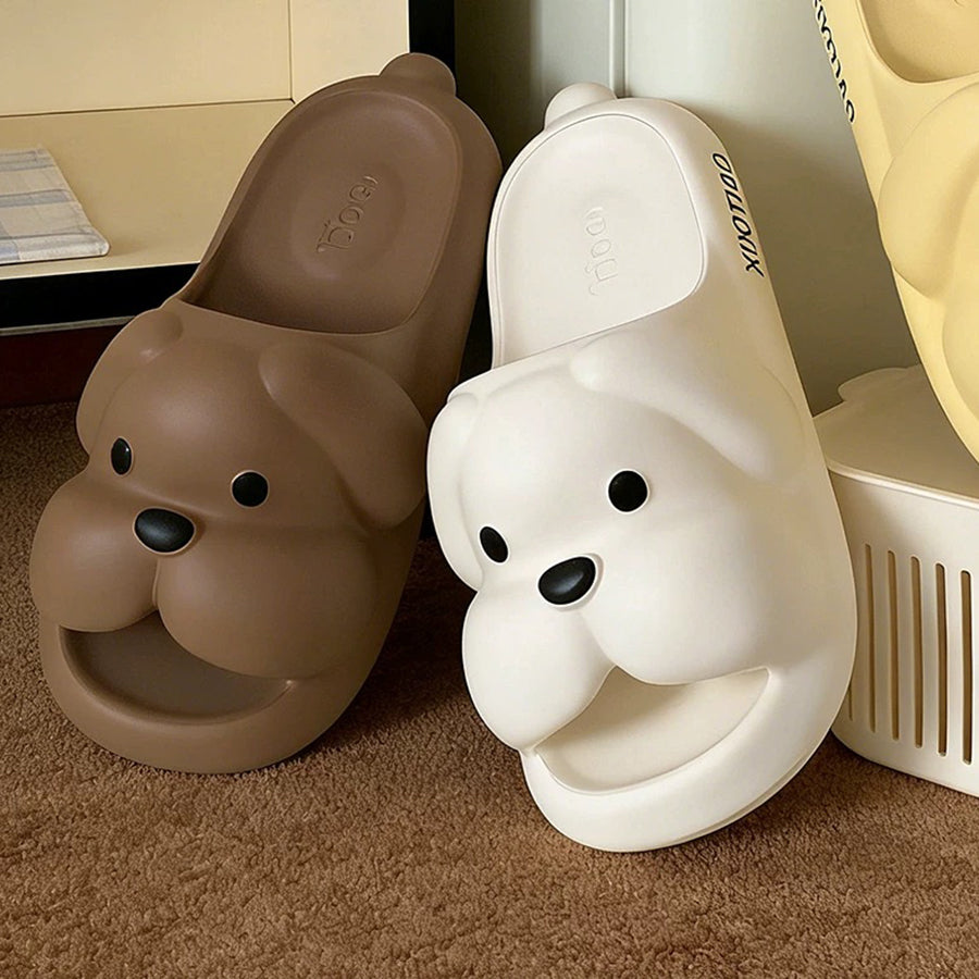 Summer Slightly Low Arch Cute Cartoon Droopy-ear Dog Slides