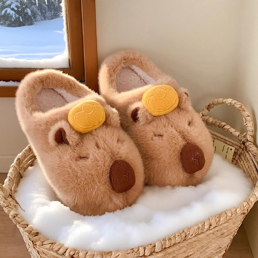 Autumn/Winter Cute Capybara Slippers