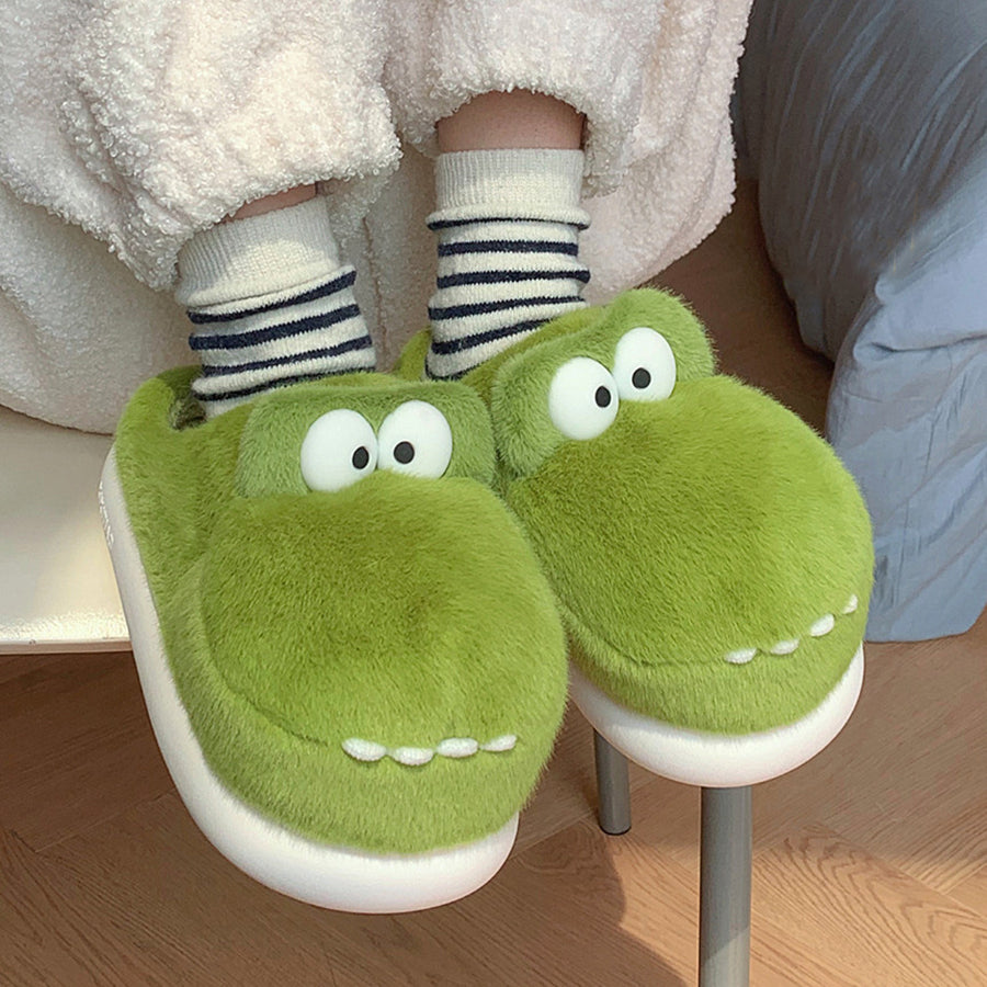 Autumn/Winter Cute Crocodile Slippers For Women