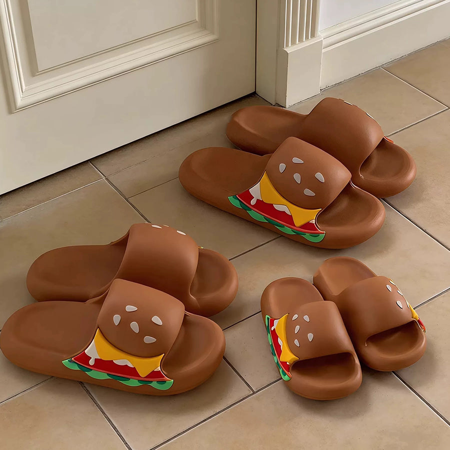 Summer Cute Cartoon Hamburger Slides