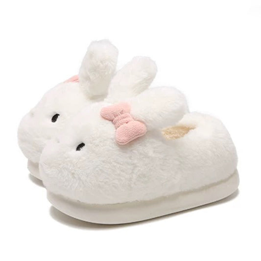 Autumn/Winter Cute Bowknot Rabbit Slippers