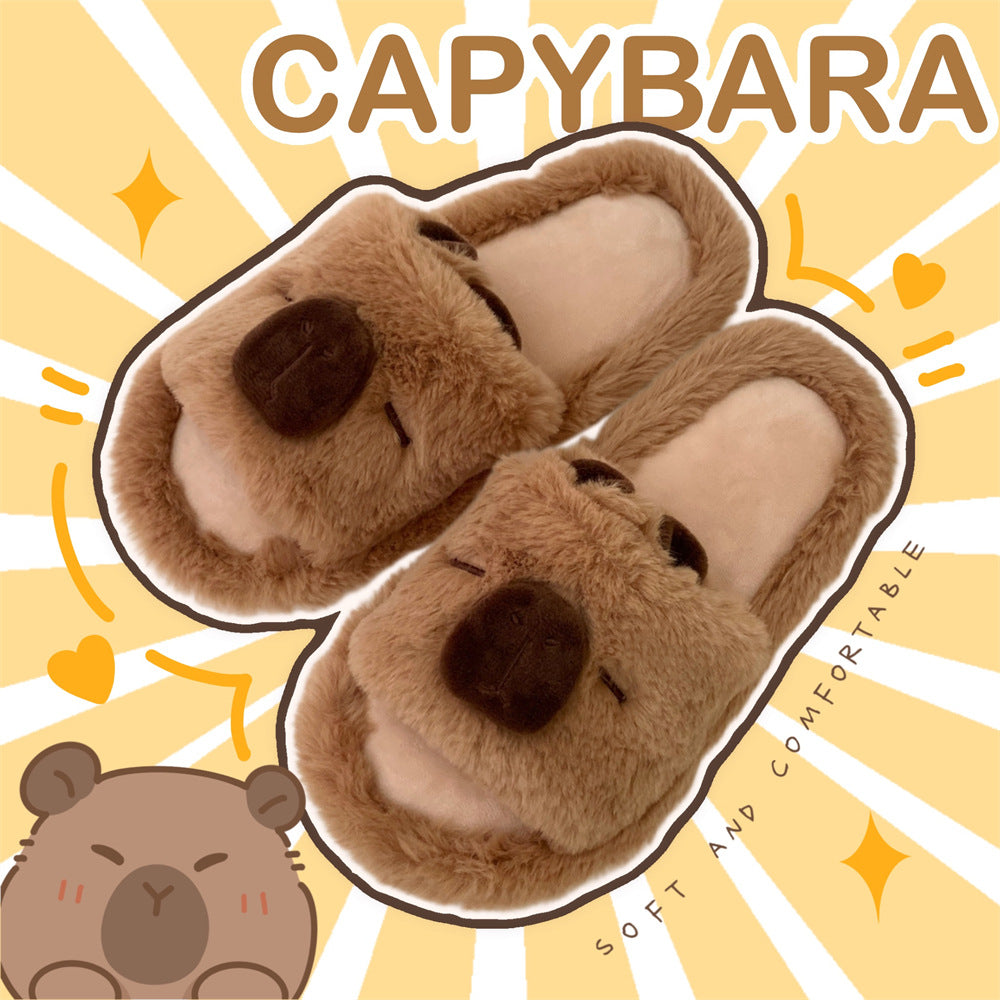 Autumn/Winter Cute Capybara Slippers