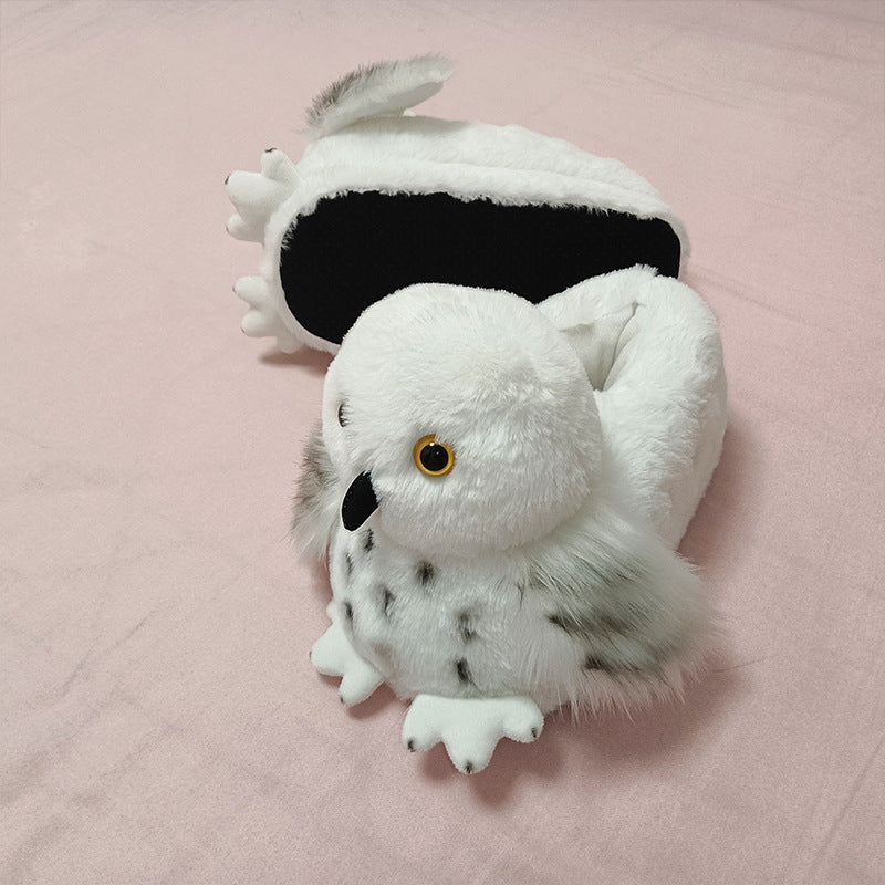 Autumn/Winter Cute Cartoon Owl Slippers
