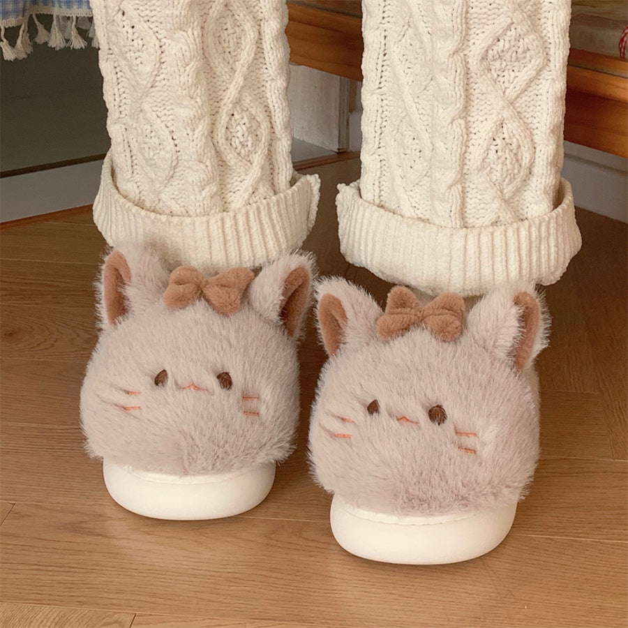 Autumn/Winter Cute Cat Slippers For Women