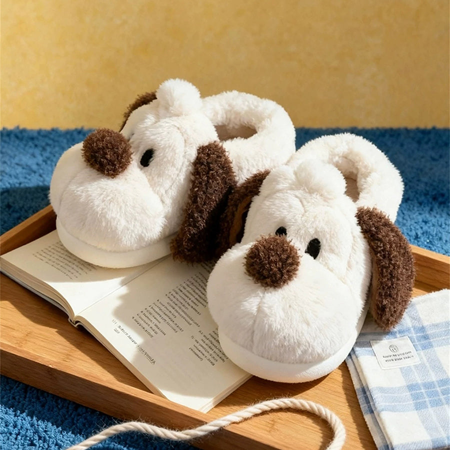 Autumn/Winter Cute Cartoon Dog Slippers