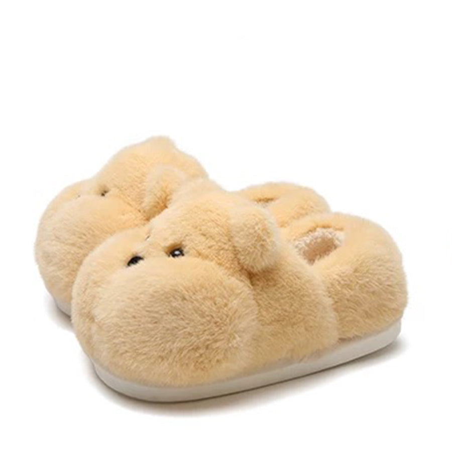 Autumn/Winter Cute Cartoon Chubby Bear Slippers