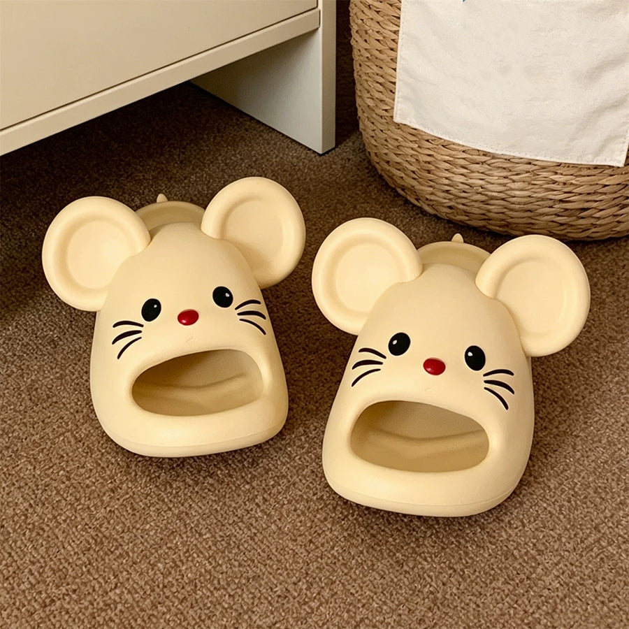 Summer Slightly Low Arch Cute Cartoon Mouse Slides
