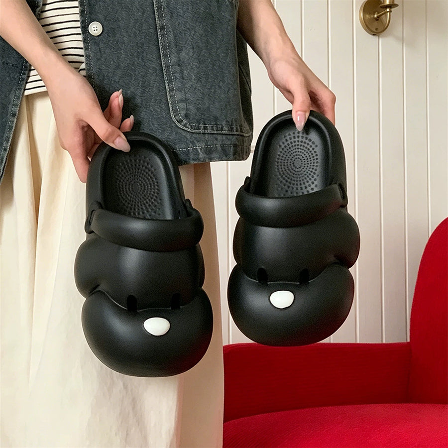 Summer Slightly Low Arch Cute Cartoon Dog Clogs