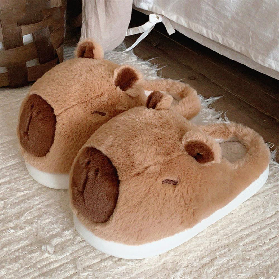 Autumn/Winter Cute Cartoon Capybara Slippers