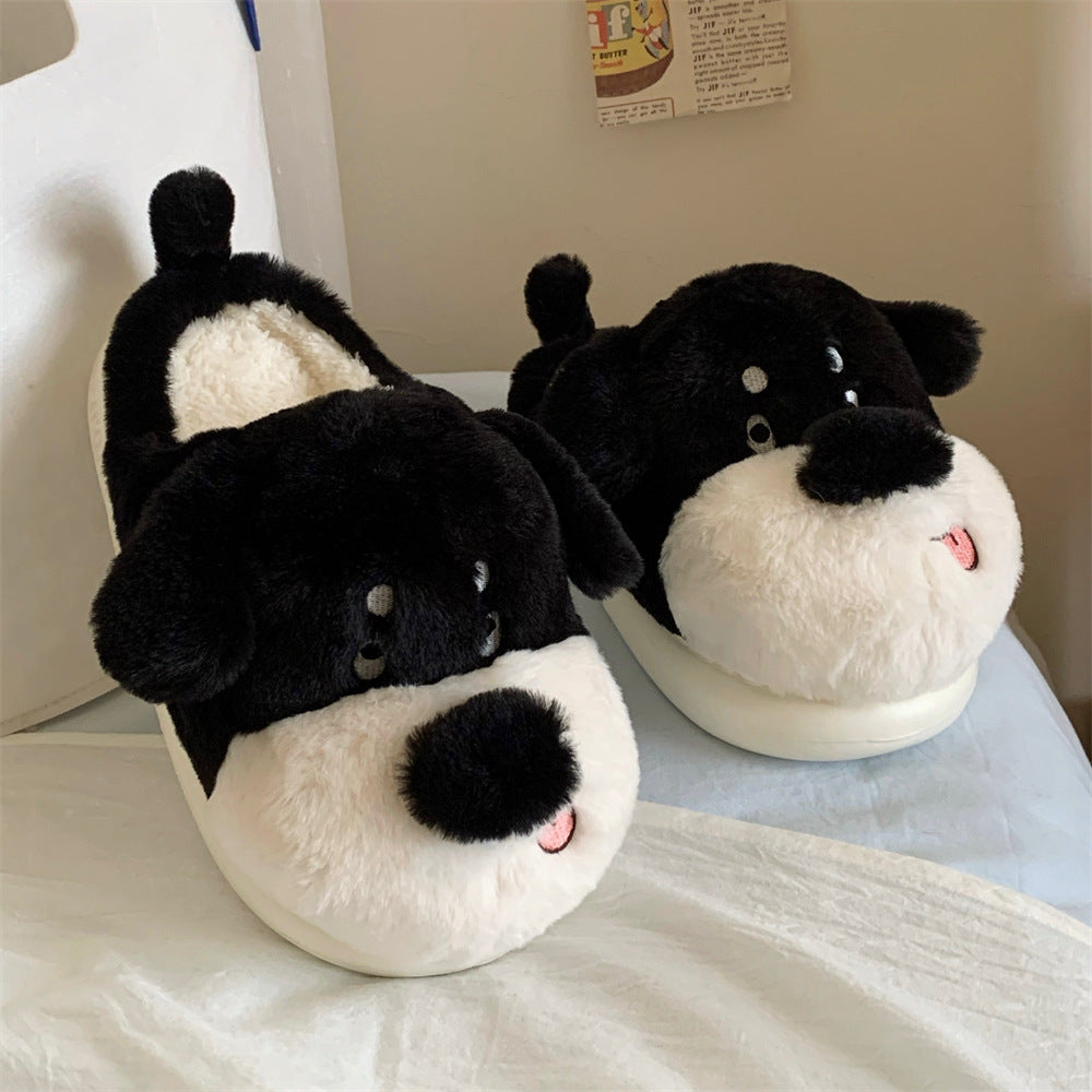 Autumn/Winter Cute Cartoon Dog Slippers