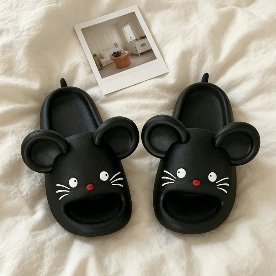 Summer Slightly Low Arch Cute Cartoon Mouse Slides