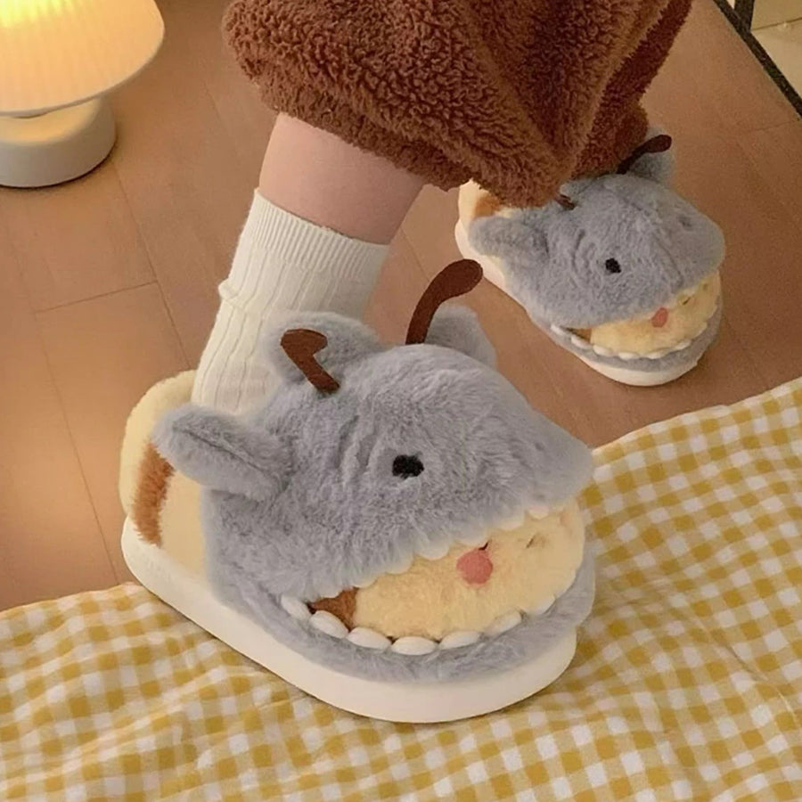 Autumn/Winter Cute Shark Bee Slippers