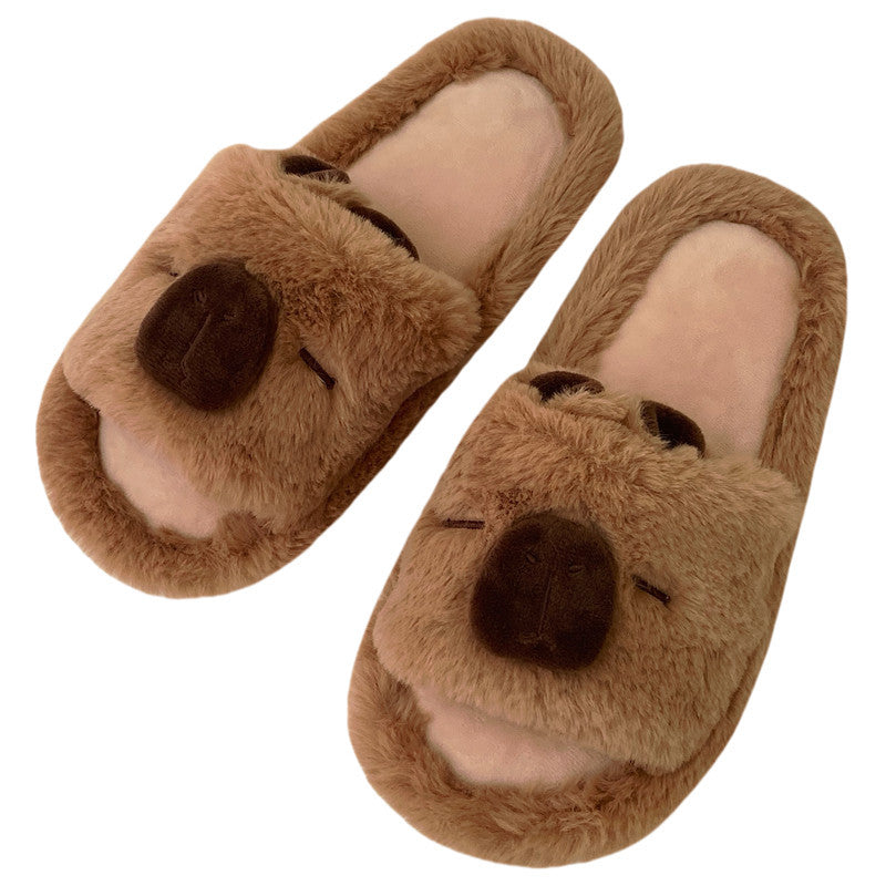 Autumn/Winter Cute Capybara Slippers