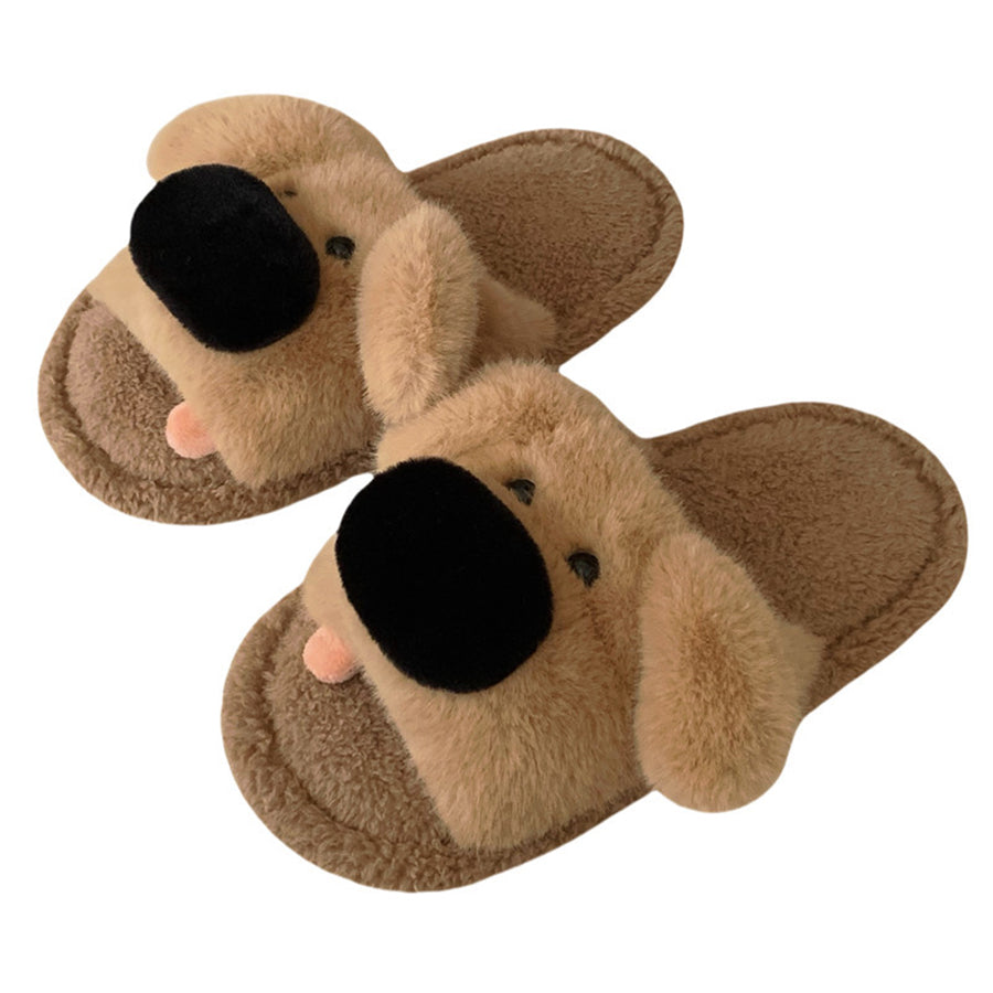 Autumn/Winter Cute Dog Slippers For Women