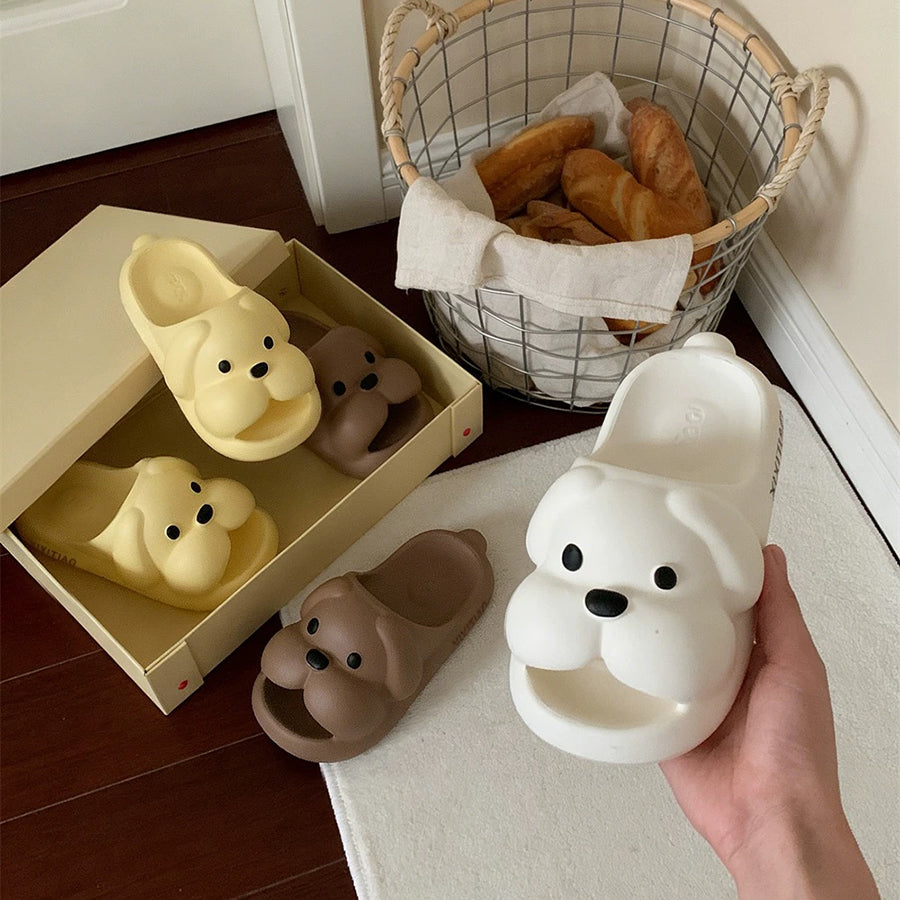 Summer Slightly Low Arch Cute Cartoon Droopy-ear Dog Slides