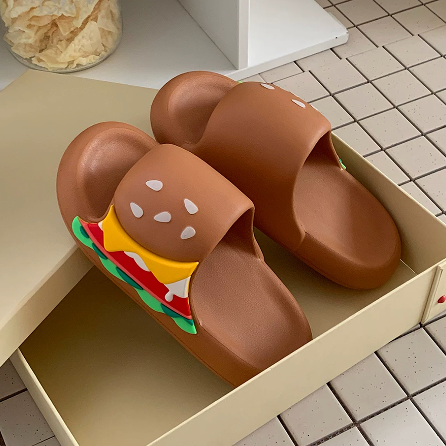 Summer Cute Cartoon Hamburger Slides