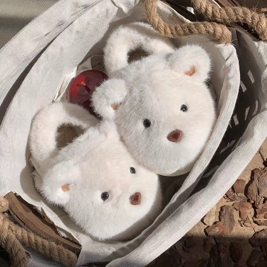 Autumn/Winter Cute Cartoon Bear Slippers
