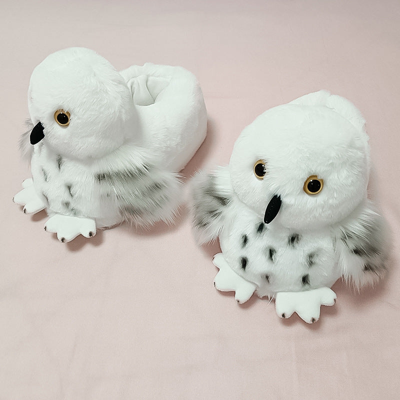 Autumn/Winter Cute Cartoon Owl Slippers