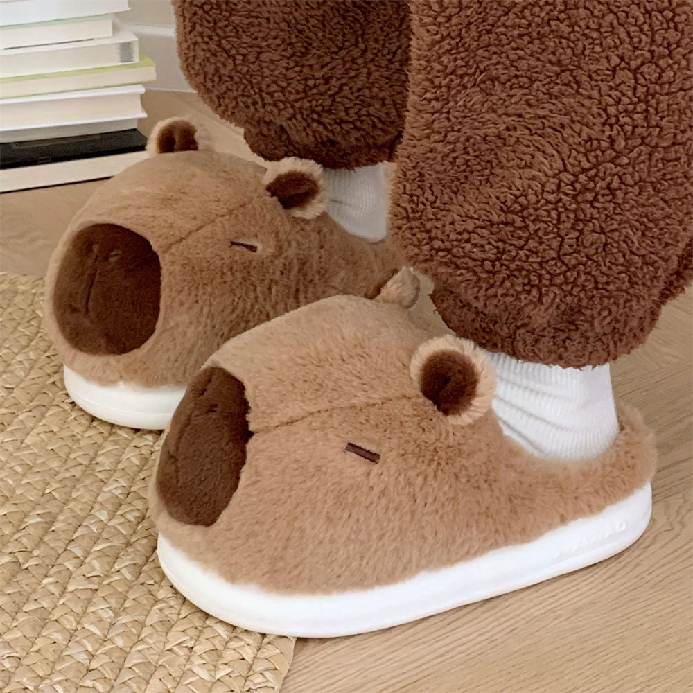 Autumn/Winter Cute Cartoon Capybara Slippers