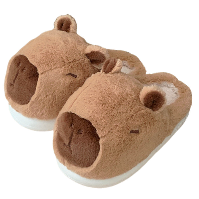 Autumn/Winter Cute Cartoon Capybara Slippers