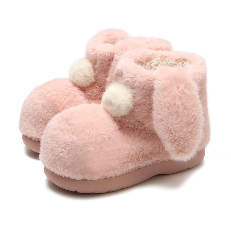 Autumn/Winter Cute Cartoon Bunny Ears Slippers Boots